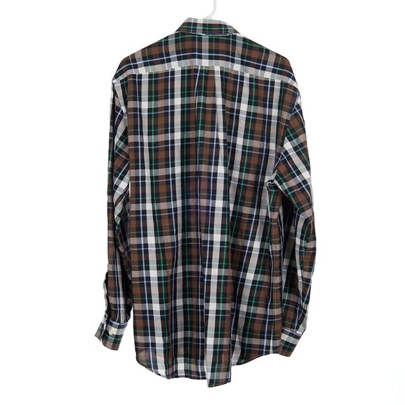 Peter Millar Plaid Cotton Button Down Men's Large - Picture 7 of 7